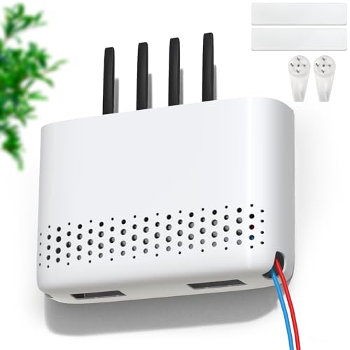 TXXATX Router Box 25x17x5 cm Router Verstecken Router Schrank WLAN Box Verstecken WLAN Box Router Box Verstecken Weiß WiFi Router Aufbewahrungsbox für Router Kabel Heimdekoration TXXATX Router Box 25x17x5 cm Router Verstecken Router Schrank WLAN Box Verstecken WLAN Box Router Box Verstecken Weiß WiFi Router Aufbewahrungsbox für Router Kabel Heimdekoration von TXXATX