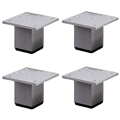 TXXMM Tisch und Stuhl Beine 4 × Nacht Möbel Unterstützung Beine Badezimmerschrank verdickte Platz Einstellfüße (Size : 10cm) von TXXMM