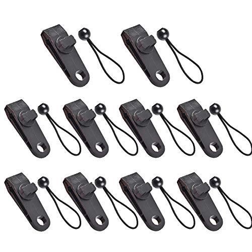 5 / 10Pack - Tarp Clips - Hochleistungs-Tarp Clips mit gebundenem Seil - Sichert Tarps, Zelte, Markisen, Banner oder Abdeckungen - Verriegelungsklemmen-Design für überlegene Haltekraft von TXYFYP