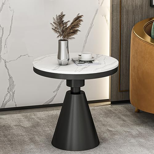 TY&WJ Sofa-Tisch Aus Sofatisch Rund,Moderner Beistelltisch Mit Metallfuß Kleiner Couchtisch Wohnzimmertisch Beistelltisch Für Kleine Räume Wohnzimmer,B,60x60x57cm(24x24x22inch) von TY&WJ