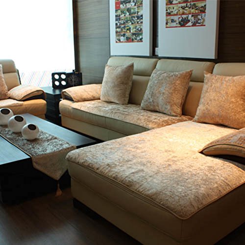 TY&WJ Sofabezug Anti-rutsch Sofabezug Schmutzabweisend Couch-abdeckungen Für Wohnzimmer Outdoor-Creme Farben 90x150cm(35x59inch) von TY&WJ