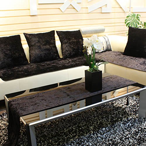 TY&WJ Sofabezug Anti-rutsch Sofabezug Schmutzabweisend Couch-abdeckungen Für Wohnzimmer Outdoor-schwarz 90x180cm(35x71inch) von TY&WJ