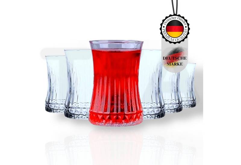 TYA Collection Teeglas Pasabahce Elysia Türkische Teegläser Set 170ml, Türkische Teegläser, Glas von TYA Collection