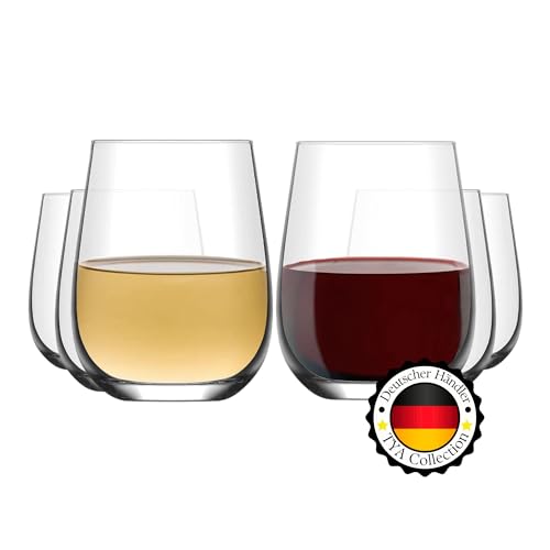 TYA I Longdrinkgläser, Wassergläser Spülmaschinenfest 590ml, 6er Set, BLEI FREI Trinkgläser Groß, Coktailgläser Wasserglas Groß Weingläser Pint Trinkglas Water Glasses Caipirinha Gläser von TYA Collection