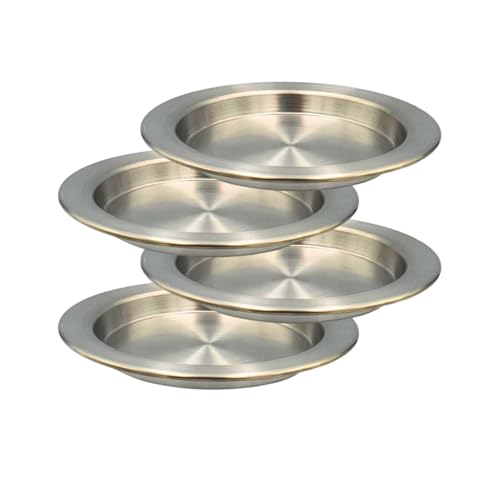 TYA I Künefe Teller Set für Künefe Kadayif Teigfäden - Künefe Tabagi, Form, Künefe Tepsisi aus Aluminium (4er-Set-17cm) von TYA Gruppe