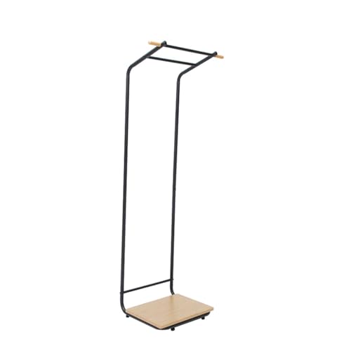 TYBGAU Boutique UK Garderobenständer aus Metall mit doppelseitigem Kleiderstangen-Design for Eingangsbereich, Schlafzimmer, Flur, Wohnheim, Büro(Black 2) von TYBGAU Boutique UK