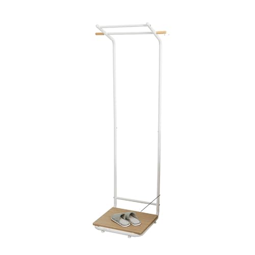 TYBGAU Boutique UK Garderobenständer aus Metall mit doppelseitigem Kleiderstangen-Design for Eingangsbereich, Schlafzimmer, Flur, Wohnheim, Büro(White2) von TYBGAU Boutique UK