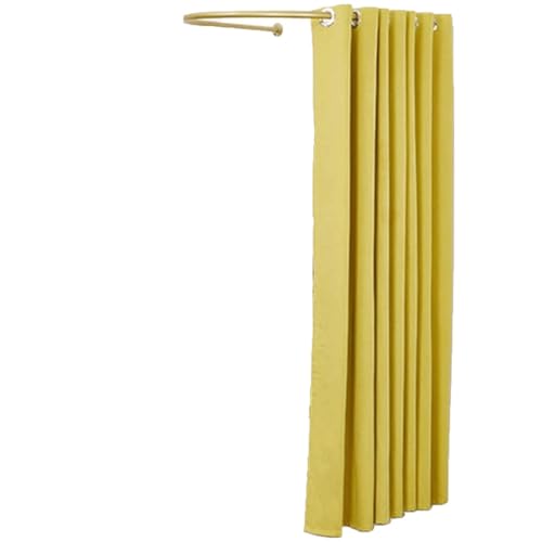 U-förmiger Ankleideraum mit Beschattungsvorhang, Sichtschutz-Umkleideraumteiler for Bekleidungsgeschäfte und gewerbliche Nutzung Umkleideraum(Geel,100 * 100cm) von TYBGAU Boutique UK