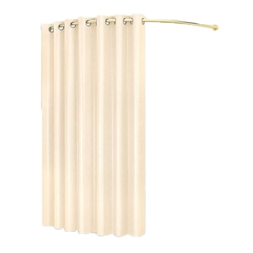Umkleidekabine for Bekleidungsgeschäfte, tragbare Umkleidekabine mit Haken for Beschattungsvorhänge, for Umkleidekabinen in Büros und Einkaufszentren Umkleideraum(Beige,80x80x200cm) von TYBGAU Boutique UK