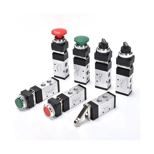 1 stücke Pneumatische Mechanische Ventil 2 Position 5 Weg Manuelle Ventil Luft Schalter Steuerventil Push Button Momentary(MV522PB) von TYBOPHQJ