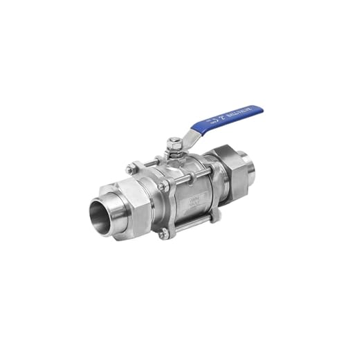 1PCS 1/2" 3/4" 1" 1-1/4" 1-1/2" 2" Dreiteiliger Kugelhahn mit doppeltem Außendraht und geschweißter Hülse. Dreiteiliger Kugelhahn. Geschweißter Kugelhahn(0.75 Inch) von TYBOPHQJ