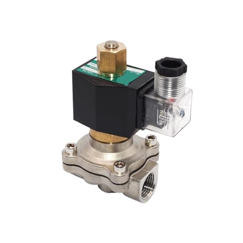 1PCS 1 Zoll 12V 220V elektrisches Magnetventil normalerweise offen normalerweise offenes Hochtemperatur-Gas-Wasser-Luftventil(NPT-AC110V) von TYBOPHQJ