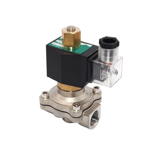 1PCS Edelstahl 2-Wege 1-Zoll-Wassermagnetventil NPT AC220V AC120V normalerweise offen 150 Grad Celsius(G-110 AC) von TYBOPHQJ