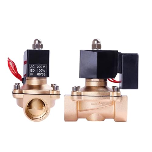 3/8'' 1/2'' 3/4'' 1'' 2'' Normalerweise geschlossenes Magnetventil, 24 Stunden, nicht heizend, energiesparendes Magnetventil, 220 V, 110 V, 24 V, 12 V(24VDC-VITON-SEAL,1.5 Inch) von TYBOPHQJ