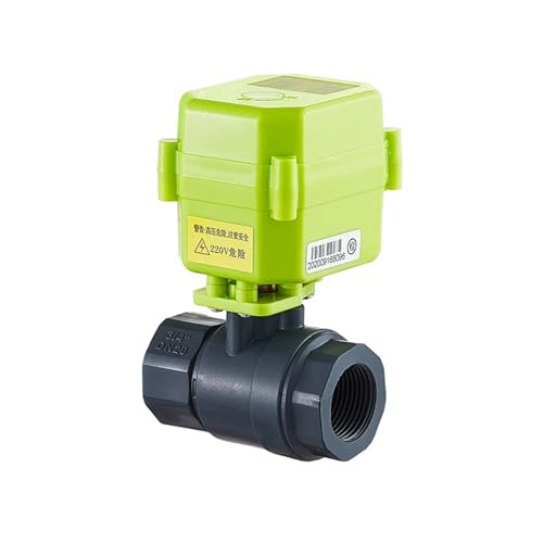 Motorisierter Kugelhahn mit Signalrückmeldung, IP65 PVC-Kugelhahn mit Antrieb, elektrischer Kugelhahn, Wasserventil, AC/DC 12 V, 24 V, 220 V(AC24V-XY-02K) von TYBOPHQJ