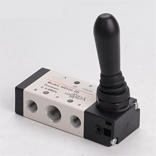 Pneumatisches Lufthandsteuerventil 5/3-Wege 5/2-Wege 4H210-06 4HA210-08 4H310-08 4HA33010 Federrücklauf-Steuerhandventil 1St(4H-330C-10) von TYBOPHQJ