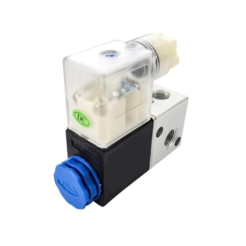 TYBOPHQJ 1 Stück 3V1-06 Magnetventil mit 3 Anschlüssen und 2 Positionen, Pneumatikventil, pneumatisches Ventil DC12 V, AC220 V, DC110 V, AC 24 V (3v1-06 Pc12-01, AC24 V) von TYBOPHQJ