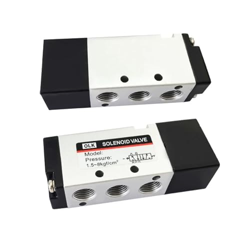 TYBOPHQJ 1 Stück 4A110-06 4A210-08 4A310-10 4A410-15 Umkehrventil mit zwei Positionen und fünf Wegen, 1/8 Zoll 1/4 Zoll, 3/8 Zoll 1/2 Zoll (4A310-10 PC12-03) von TYBOPHQJ