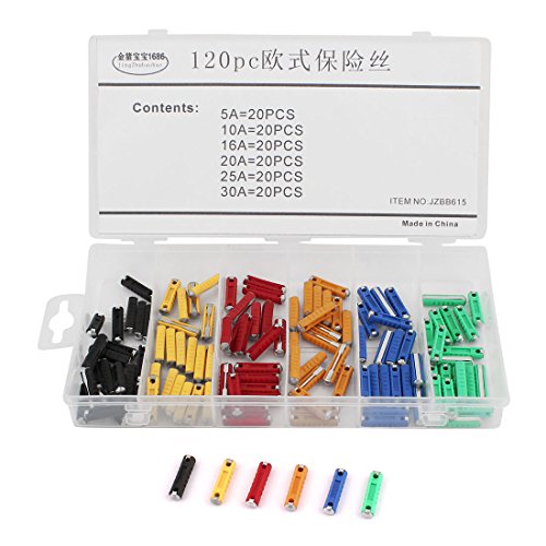 TYBOPHQJ 120 Stück Auto Continental Torpedo Safe Sicherungssatz 5A 10A 16A 20A 25A 30A von TYBOPHQJ