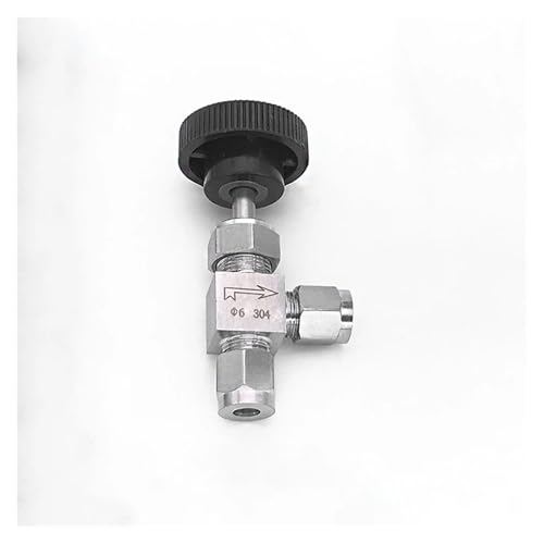 TYBOPHQJ Fit 6/8/10mm 1/4 "3/8" OD Rohr Kompression Winkel Kugelhahn 90 Grad Ellenbogen 304 Edelstahl Flow Control Ventil Wasser Gas Öl(9.52mm) von TYBOPHQJ