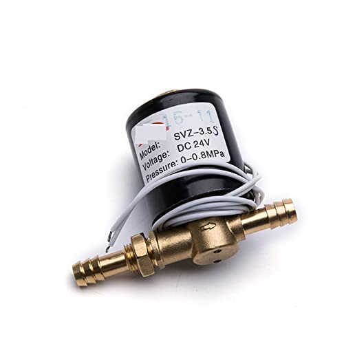 TYBOPHQJ SVZ-3.5S Messing 6 mm 8 mm Anschluss 2-Wege-Schweißgeräte Elektroventil DC 24 V AC36 V AC220 V 0-0,8 Mpa ohne Schnalle SVZ-3.5 1 Stück (AC 36 V) von TYBOPHQJ