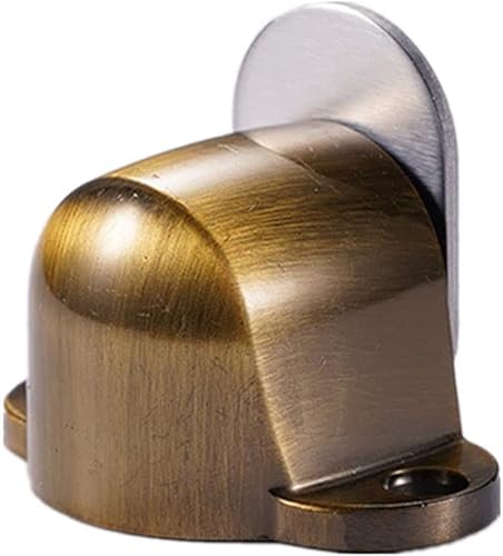 Türstopper Türstopper, Zinklegierung, leiser Haushaltstürstopper, perforierte Installation von Antikollisions-Türstoppern, Schwarz(Yellow Bronze) von TYBOPHQJ