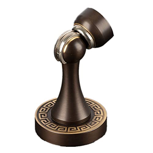 Türstopper Türstopper, winddichter Türstopper aus Messing, starker magnetischer Türstopper aus massivem Holz for den Innenbereich, schwarz von TYBOPHQJ