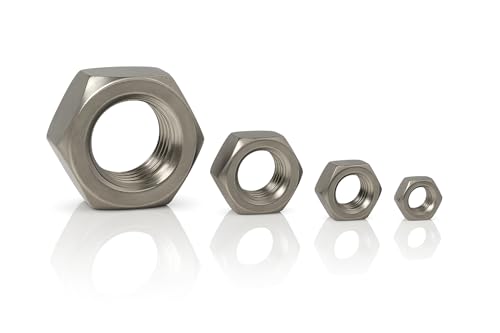Sechskantmutter M6 – DIN 934 / ISO 4032 – Edelstahl V2A A2 rostfrei – Schraubenmutter/Edelstahlmutter / V2A Mutter – Auswahl 1–50 Stück (10) von TYCETOOLZ