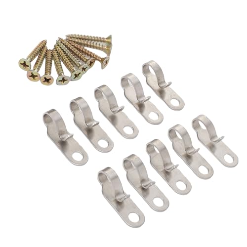 TYCIONG 20 Pack Sader Lichter Schraubenhaken Edelstahl Kleiderbügel für Innenleuchten Im Freien mit Wetterfestem Design für die Gartendekoration Im Terrassen von TYCIONG