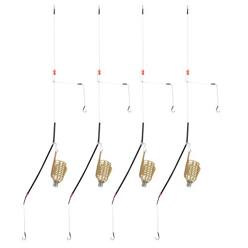 TYCIONG 4PCS Tragbare Leichte Angeln Köder Käfig Locken Falle Korb Feeder Halter Fisch Tackle Zubehör (20g 4 Stück) von TYCIONG