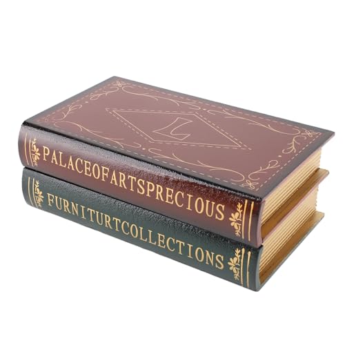 TYCIONG Gefälschte Buchbox, innovativer europäischer Stil, exquisite Vintage-dekorative Buch-Aufbewahrungsbox für Foto-Requisiten, Heimdekoration von TYCIONG