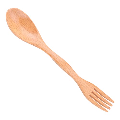 TYCIONG Holzgabel und Löffel Set BPA-Dual-Purpose-Tischgeschirr Wärmeresistent Kratzfest für das Heim-Restaurant Küche von TYCIONG