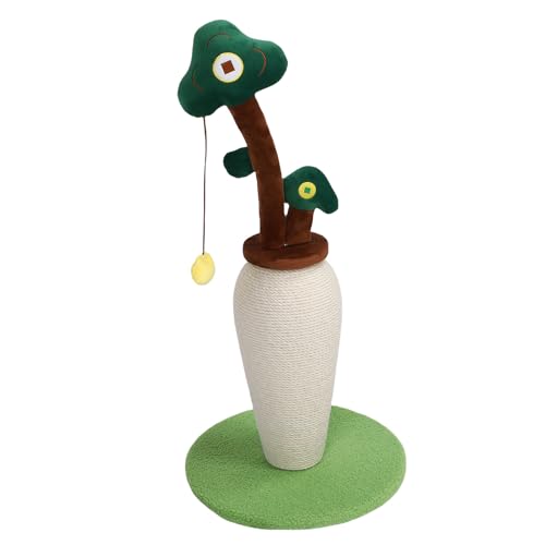 TYCIONG Katzenkratzer Post Katze Kratzer Pole Sisal Seilkatze mit Vertikalem Geldbaum Design für Innenkatzen Kätzchen Klauenpflege von TYCIONG