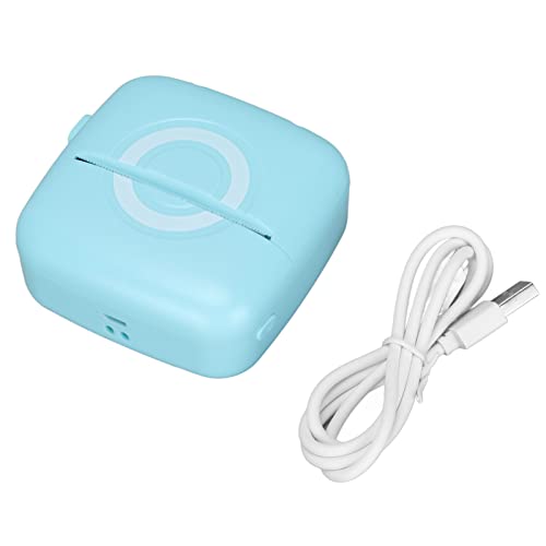 TYCIONG Mini-Drucker, tragbar, leicht und ergonomisch, Thermodruckauflösung, 200 DPI (blau) von TYCIONG
