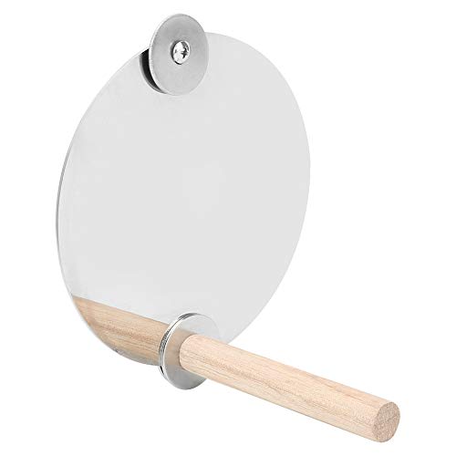 TYCIONG Vogelspiegel Stehende Stange Papageiung Perch Spielzeug Edelstahl Holz Vogelkäfigzubehör mit Metallspiegel von TYCIONG