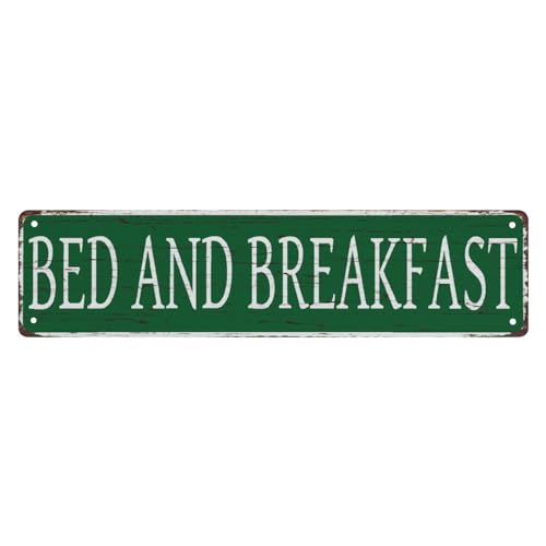 TYCLTY Blechschild Bed and Breakfast The Unique Wall Decoration Of The Vintage Diner Metal Tin Sign Shop Cafe Restaurant 4X16 Inches TYCLTY Blechschild Bed and Breakfast The Unique Wall Decoration Of The Vintage Diner Metal Tin Sign Shop Cafe Restaurant 4X16 Inches von TYCLTY