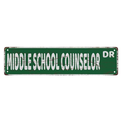 TYCLTY Blechschild Mittelschule Berater Vintage Metallschild Retro Metallschild Bar Pub Poster Wandkunst Dekor Blechschild 10 x 40 cm TYCLTY Blechschild Mittelschule Berater Vintage Metallschild Retro Metallschild Bar Pub Poster Wandkunst Dekor Blechschild 10 x 40 cm von TYCLTY
