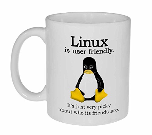TYCLTY Lustige Linux-Kaffee- oder Teetasse, -Linux Is User Friendly, Geek-Tasse, Bürobecher, 325 ml, waYanl-565, BZ305 von TYCLTY