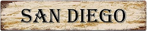 TYCLTY Metallschild Blechschild San Diego Lustige Metallschilder Vintage Schild Retro Blechschilder Aluminium Metallschild für Schlafzimmer Küche Garten Wand Bab Club Kaffee Hängeschild Heimdekoration TYCLTY Metallschild Blechschild San Diego Lustige Metallschilder Vintage Schild Retro Blechschilder Aluminium Metallschild für Schlafzimmer Küche Garten Wand Bab Club Kaffee Hängeschild Heimdekoration von TYCLTY
