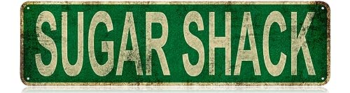 TYCLTY Metallschild Blechschild Sugar Shack Lustige Metallschilder Vintage Schild Retro Blechschilder Aluminium Metallschild für Schlafzimmer Küche Garten Wand Bab Club Kaffee Hängeschild von TYCLTY