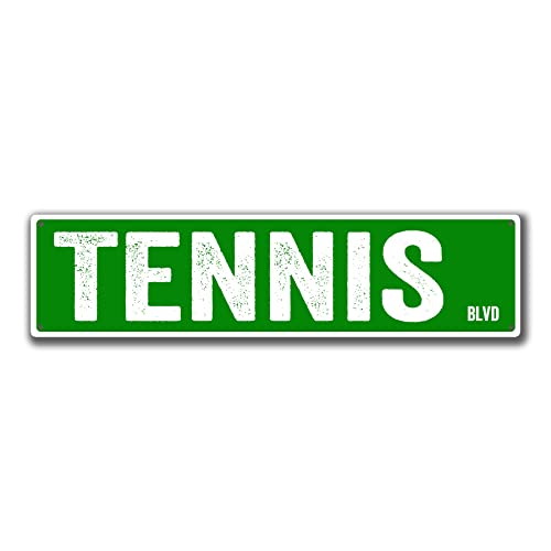 TYCLTY Tennis Blvd Metall-Blechschild für Straße, Garage, Wohnzimmer, Badezimmer, Garten, Heimkunst, Wanddekoration, Poster, Geschenk, 40,6 x 10,2 cm TYCLTY Tennis Blvd Metall-Blechschild für Straße, Garage, Wohnzimmer, Badezimmer, Garten, Heimkunst, Wanddekoration, Poster, Geschenk, 40,6 x 10,2 cm von TYCLTY