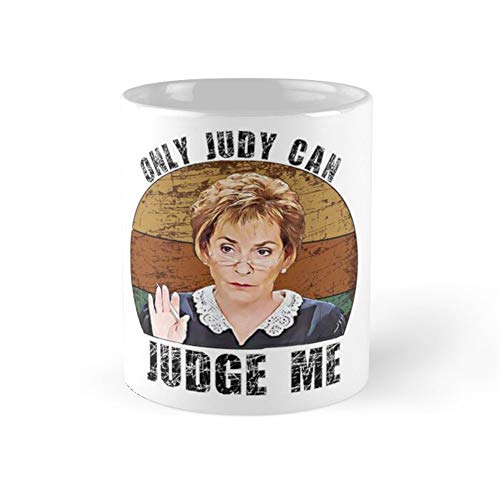 TYCLTY Wayanl-2904 Kaffeebecher mit Aufschrift "Only Judy Can Judge Me", lustig, Retro, 325 ml und 325 ml, BZ305 von TYCLTY