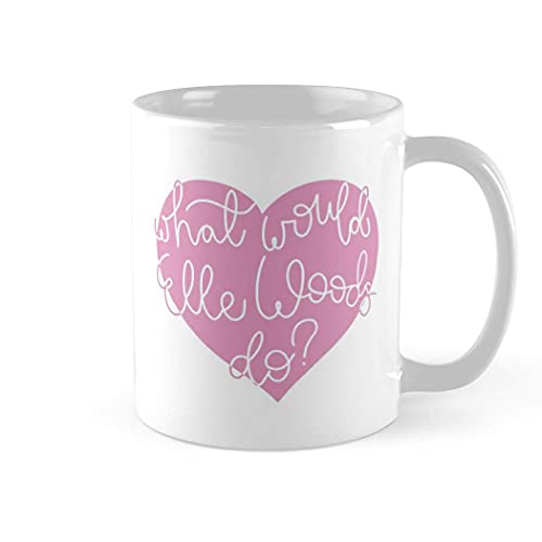 TYCLTY Wayanl-4376 BZ305 Kaffeetasse aus Keramik, Motiv "What Would Elle Woods Do Legally Blonde", 325 ml und 325 ml von TYCLTY