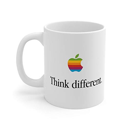 TYCLTY Wayanl-4419 BZ305 Keramiktasse mit Aufschrift "Think Different Apple Computer", Weiß, 325 ml von TYCLTY