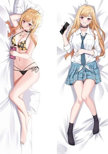 Für Kitagawa Marin Body Kissenbezug Kissenhülle,Anime Pillowcase Doppelseitige Umarmungskissen Bezug,Anime Doppelseitige Muster Kissenbezug Körper Umarmungskissen Kissenbezug von TYDEEY