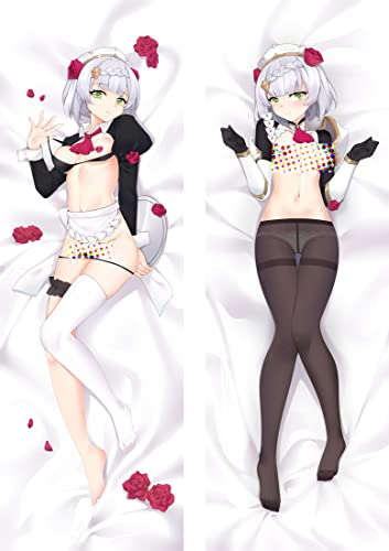 TYDEEY Für Genshin Impact Noelle Body Kissenbezug Kissenhülle,Anime Pillowcase Doppelseitige Umarmungskissen Bezug,Anime Doppelseitige Muster Kissenbezug Körper,2wt(2waytricot)-50cm*150cm von TYDEEY