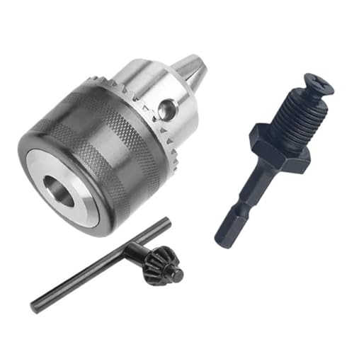 1,5-13 Mm Konverter 1/2"-20UNF Bohrfuttergewinde Schnellwechseladapter SDS 1/4" Sechskant-Schlagschrauber-Schraubenschlüssel Bit Pleuelstange(Chuck Hex Adapter) von TYDHGSE