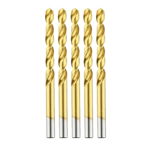 1/5 Stück Kobalt Schnellarbeitsstahl Spiralbohrer Titan Bohren Qualität 6542 Edelstahl Werkzeug Metall Edelstahl Bohrer(5PCS,4.0mm) von TYDHGSE
