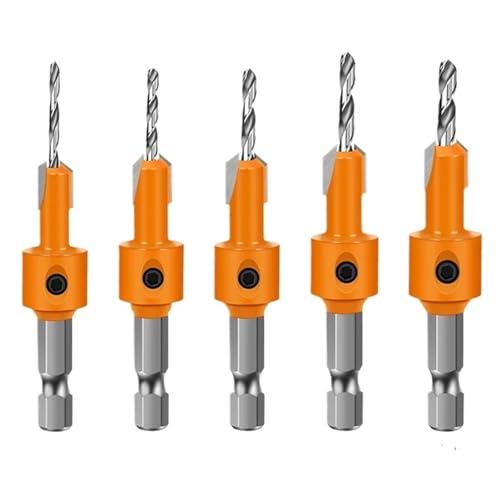 1-5PCS 8mm Schaft HSS Holzbearbeitung Senker Router Bit Schraube Extractor Remon Abriss For Holz Fräser(5PCS) von TYDHGSE