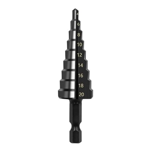 1 Stück 3-12mm 4-12mm 4-20mm HSS Gerade Nut Schritt Titan Beschichtet Holz Metall Loch Cutter Kern Bohrer(Light Bule) von TYDHGSE